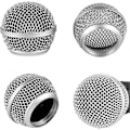 Miniatyrbillede 1 af 5: 4 stk. Metal Mikrofon Mesh Hoveder, Kompatible med SM58 (Sølv)