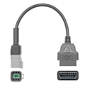 Miniatyrbillede 2 af 5: 6PIN til 16PIN Diagnostisk OBD2 Kabel Adapter, OBDII Scanner Erstatning kompatibel med CAN AM ATV UTV Motorcykel Cykel Værktøj