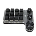 Miniatyrbillede 8 af 8: 12-tasters mekanisk tastatur Bluetooth USB-forbindelse Mini bærbar programmerbar makro-tastatur med 3 knapper til kontor