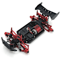 Pikkukuva 5 / 5: Etu- ja takakorin pilarit SCY 1/18 18101 18102 RC Crawler -auto punainen