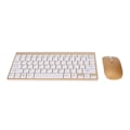 Miniatyrbillede 6 af 8: Smart Wireless Keyboard Mouse Kit Silent LED Indicator Vandtæt Strømbesparende Kompakt Tastatur Mus Sæt til Office Gold