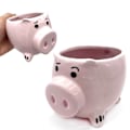 Miniatyrbilde 5 av 8: 3D Gris Kaffekopp Nyhet Rosa Søt Gris Keramisk Kaffe Te Kopp Morsom Porselen Vannkopp for Hjem Innendørs