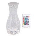 Miniatyrbillede 2 af 8: Krystal Diamantlampe Kronblad Rose Lys og Skygge Diamant Touch Lamper RGB16 Farve Til Soveværelse Stue