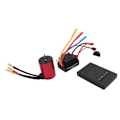 Miniatyrbild 6 av 8: S3650 2300KV Vattentät Borstlös Motor 60A RC Borstlös ESC Programmeringskort Kit för 1/10 Fjärrkontrollbil