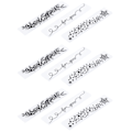 Miniatyrbillede 5 af 8: 9 stk. Blomster Plast Embossing Folder til DIY Håndlavede Embosserede Plade Tilbehør