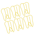 Miniatyrbillede 6 af 8: 100 STK Papirclips Metal Multifunktionel Papir Memo Clip Bærbare kontorclips til dokument gul