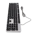 Miniatyrbillede 8 af 8: Mekanisk spilletastatur RBG Baggrundsbelyst USB 104 nøgler Kablet Retro Punk computertastatur til bærbar, sort