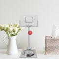 Miniatyrbilde 4 av 8: Aluminiumslegering Mini Desktop Folding Basketball Machine Innovativ Micro Pressure Reduction Shot Counter Game