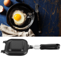 Miniatyrbillede 2 af 8: Dobbeltsidet multifunktionel stegepande sandwich toaster morgenmadsproducent nonstick bagepande