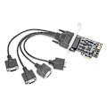Miniatyrbillede 4 af 8: Udvidelseskort PCI E TIL AX99100 4-ports computertilbehør 115200bps til SPP/Byte/ECP-tilstand