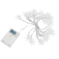 Miniatyrbillede 5 af 8: LED-snefnug-lysstreng 20LED batteridrevne LED-lys til juleferie indendørs udendørs fest