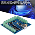 Miniatyrbillede 3 af 7: MACH3 USB 4-akset 100KHz USB CNC bevægelsesstyringskort gravering breakout board - 1 stk.