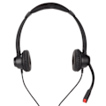 Pikkukuva 5 / 8: RJ9-puhelinkuulokkeiden melua vaimentavat Binaural-johdolliset matkapuhelinkuulokkeet mikrofonilla VOIP-puhelimen lankapuhelimelle