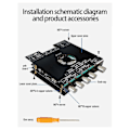 Miniatyrbillede 1 af 5: -AS21 2.1 Kanal Bluetooth Digital Effektforstærker Board Modul