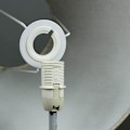 Miniatyrbillede 4 af 5: Ikke-elektrisk hvid fjer pendel lampeskærm med reduktionsring til stue og spisestue, 30 cm