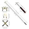 Pikkukuva 4 / 6: Retractable Billiards Pool Cue Stick Bridge with Removable Bridge Head Billiards Pool Cue Accessory
