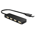 Miniatyrbild 1 av 5: USB-hubb, 4-portars USB-hubb Ultratunn Bärbar USB-splitter för iMac Pro, MacBook Air, Mac Mini/Pro, Surface Pro, Notebook PC, Laptop, USB-minnen,