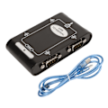 Miniatyrbilde 1 av 8: USB til seriell adapter 4 RS232 port COM reservefunksjon DB9 Kompakt USB til RS232 adapter for Windows 10 8 7