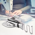 Miniatyrbillede 6 af 8: Folding Hemmer Tykt Materiale Læder Folder Binder til Gåfod Industri Symaskine 20MM