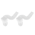 Miniatyrbilde 6 av 8: Gutter Downspout Extensions Utvidbar 2 Myk Slange Vann Overføring Regnvann Gutter Rør Hvit