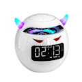 Miniatyrbild 1 av 3: Bluetooth-högtalare väckarklocka trådlös skrivbordsljud Mini sängbordshögtalare