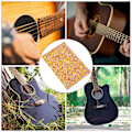 Miniatyrbilde 8 av 8: Gitarplekterbrett Material Plast Skrapeplate Musikkinstrument Tilbehør Gule og Røde Perler