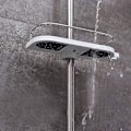 Pikkukuva 4 / 4: Diamond-suihkuteline kylpyhuoneen säilytykseen - valkoinen ja musta