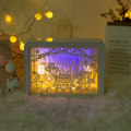 Pikkukuva 5 / 8: Papercut Light Box Pehmeä lämmin valo romanttinen USB -akkukäyttöinen 3D-paperin veistoslamppu makuuhuoneen toimistojuhliin Type 4 (manuaalinen kytkin)