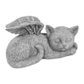 Miniatyrbilde 3 av 8: Minnesmerke for kjæledyr - Statue av sovende engel i harpiks for hage - Dekorasjon for kjæledyrgravsted - Engel - Katt