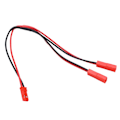 Miniatyrbilde 7 av 8: JST-pluggsplitter JST hann-hunn Y-kabel 1 hunn til 2 hann parallell adapterkabel for RC-bil, fly og båter