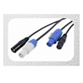 Miniatyrbillede 4 af 5: DMX Powercon Kabel Kombination af Powercon Stik og DMX XLR Signallinje kompatibel med Lys Strømtilslutning