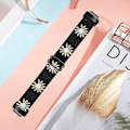 Miniatyrbillede 3 af 5: Fitbit Inspire 3 Nylon Elastisk Flettet Solo Loop Sport Watch Band - Sort Daisy