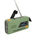 Miniatyrbild 6 av 8: Handvev solradio LCD-skärm 3 laddningslägen Stöd DAB FM BT Bärbar nödväderradio för utomhusresor