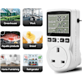Miniatyrbillede 5 af 5: Digital Termostat, 230V Temperaturregulator Stikkontakt, 13A Timer Switch Stik Med Sensor Til Reptil Drivhus Hjemme Fermentering - JRSZ AU