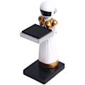 Miniatyrbild 1 av 3: Resin Staty Stand Display Rack för förvaring av watch , skrivbordsdekoration för hemmakontor - Vit (1 st)