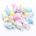 Miniatyrbillede 2 af 5: 10 stk. Gradient Farve Akryl Perler til Smykkefremstilling Armbånd Halskæder Øreringe Charms DIY Håndværk pink