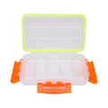 Miniatyrbilde 6 av 8: Fiske Agn Boks Liten Transparent Vanntett Fiskeutstyr Oppbevaringsboks Organizer