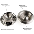 Miniatyrbilde 1 av 4: Eggkoppholder i rustfritt stål, sett for bløtkokte egg, servise, kjøkkenverktøy 4 stk