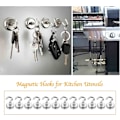 Miniatyrbillede 2 af 4: Neodymium Magnetiske Kroge - 12 Pak, 5,5 Kg Trækkraft