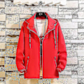Miniatyrbillede 5 af 5: Herre Plus Size Vindjakke Hætte Bomber Jakke Casual Sportswear XL FARVE Sort