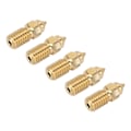 Miniatyrbilde 3 av 8: 5 stk 3D-skriver ekstruderdyse messing M6 høyhastighets skriverdyse for End 5 S1 End 7 1,75 mm 0,4 mm / 0,02 tommer