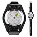 Pikkukuva 8 / 8: Outdoor Mini Kevyt Rannekello ABS Compass -kumikellonauhatyökalu
