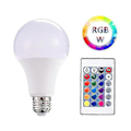 Miniatyrbillede 2 af 4: 15w - 15w LED RGB E27 Pære Energibesparende, Stroboskopisk Blink, Justerbar Lysstyrke, RGBW Lampe Med -DGZD