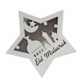 Miniatyrbillede 2 af 8: Ramadan Eid Mubarak Pentagram Lys Blød Lys Boxwood Bærbar Eid Håndværk LED Lys til Træ Have JM01941