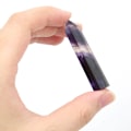 Miniatyrbillede 6 af 8: Enkelt spids farverig fluorit krystal søjle helbredende meditation krystal kvarts ZZ0199