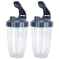 Miniatyrbild 3 av 8: 24OZ Transparent Blender Cup Container Lid Set Ersättning Passar för 600W/900W Juicer