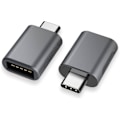 Miniatyrbild 1 av 5: USB C till USB Adapter (2-pack), USB-C till USB 3.0 Adapter, USB Typ-C till USB Adapter, Thunderbolt 3 till USB Hona OTG Adapter för MacBook Air 2020 (Mörk