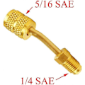 Miniatyrbillede 4 af 5: R410a Adapter til Mini Split HVAC System - Ny Stabil Messing Konnektor Adapter til Aircondition 2 stk