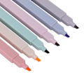 Miniatyrbillede 1 af 8: 6 stk. highlighter pen til studerende, øjenbeskyttelse, markering, nøgle, macaron-marker til graffiti, håndkonto, markSalt-serie