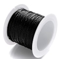 Miniatyrbillede 1 af 5: 1mmx20m Guldfarvet Nylon Snøre til DIY Kvaster Juledekoration Halskæde Snor Vævet Tråd til Vedhæng sort